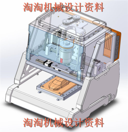 三轴台式数控加工铣床 3D图纸 非标自动化设备3D模型 3D打印缩略图