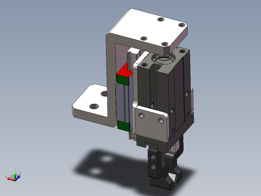 平行小夹爪布料皮革夹具柔性材料手抓3d图纸 三维机械SW模型