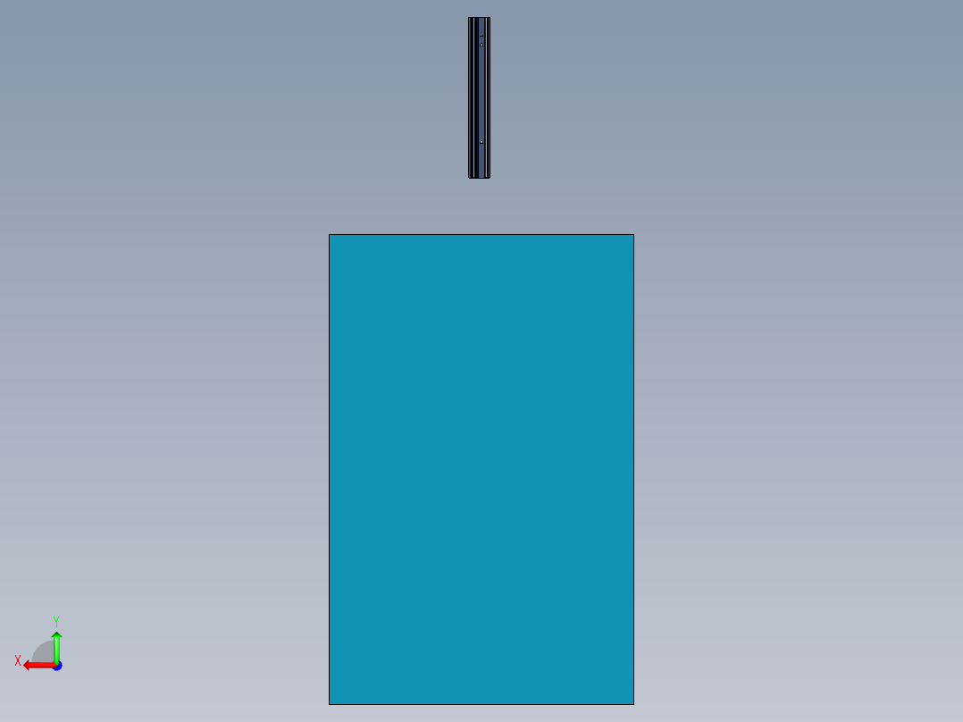 钣金型材冲槽模具后视图