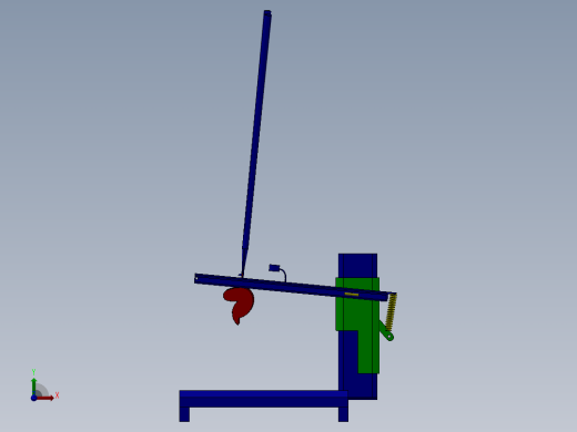 榴莲扒皮设备三维图前视缩略图