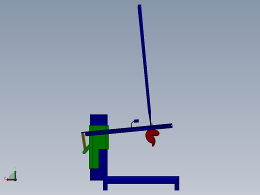 榴莲扒皮设备三维图后视缩略图