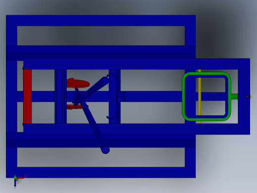 榴莲扒皮设备三维图俯视缩略图