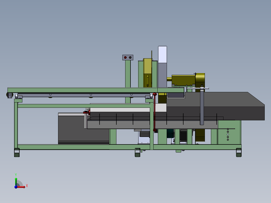 164全自动锯床前视图