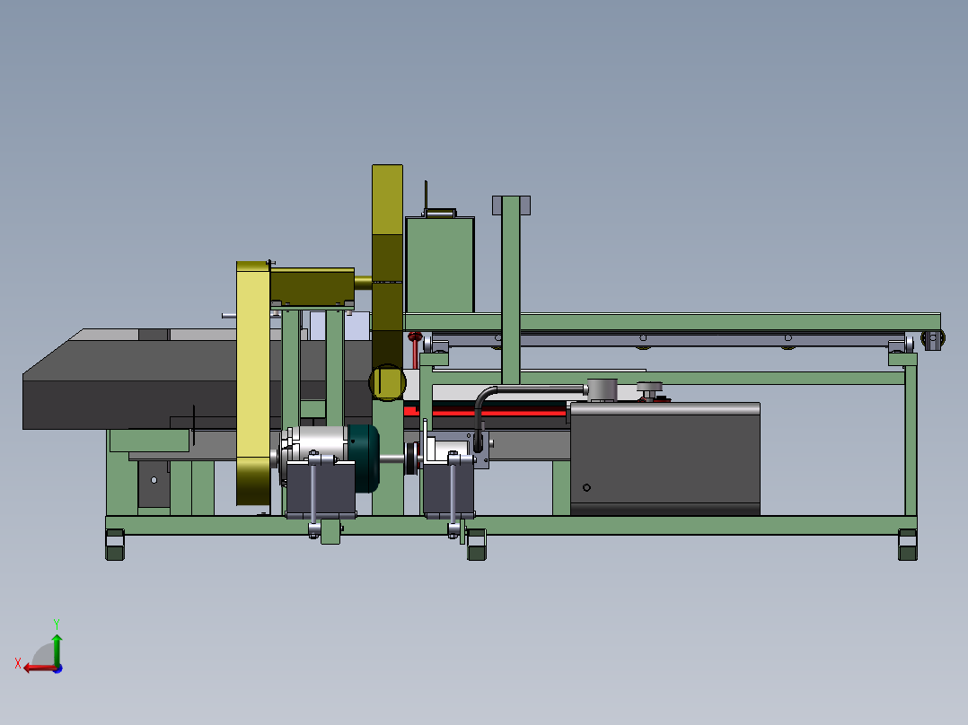 164全自动锯床后视图