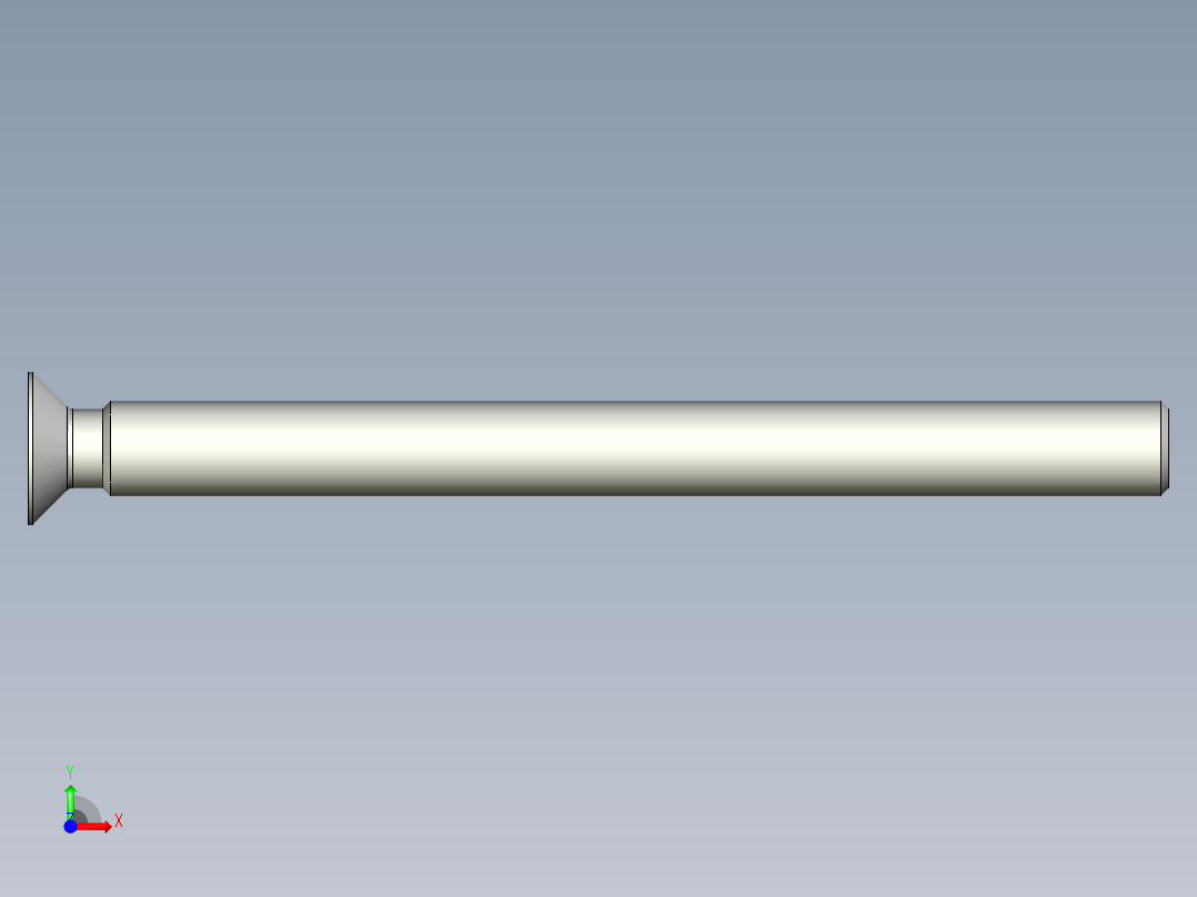 沉头螺钉-Screw_-M18-L216_202-29-20-45_-Cross_Countersunk.stp前视图