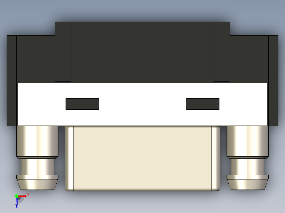 Cameralink母插座SDR 26引脚高速连接器26芯母插座 连接器俯视图