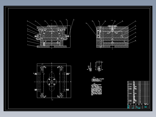 塑料挂钩注塑模具设计图纸CAD+说明书