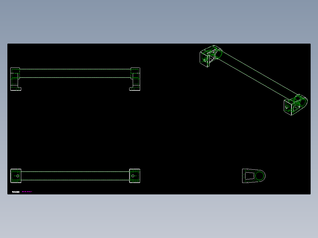 取手(鋁合金)(A)RR-2D多系列多零件图纸模型