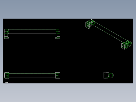 取手(鋁合金)(A)RR-2D多系列多零件图纸模型