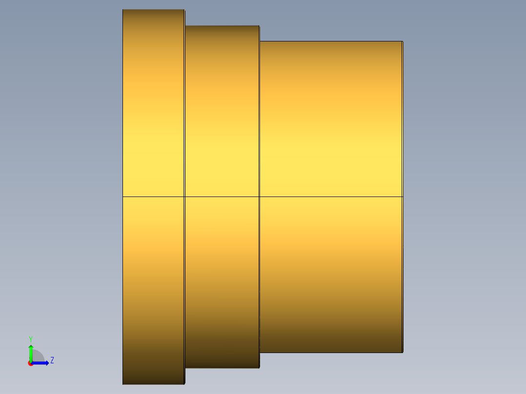 17QBFO 在女性的螺纹黄铜联盟结束左视图