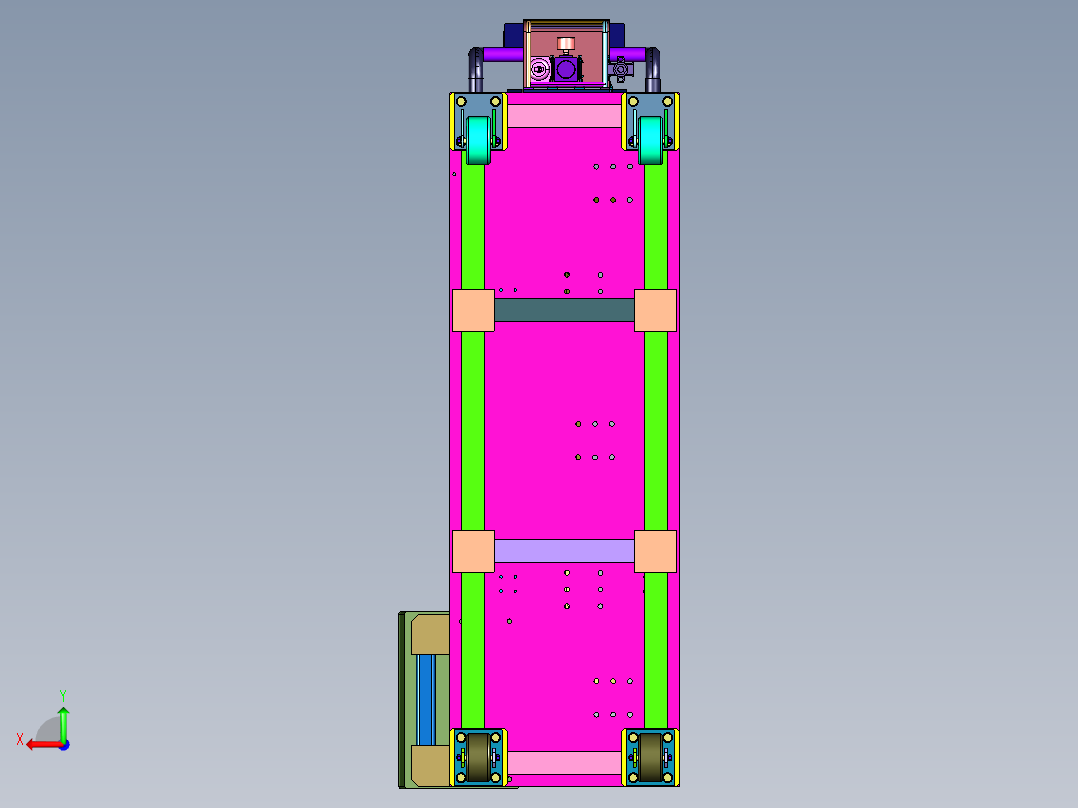 钣金件加工用焊接工装后视图