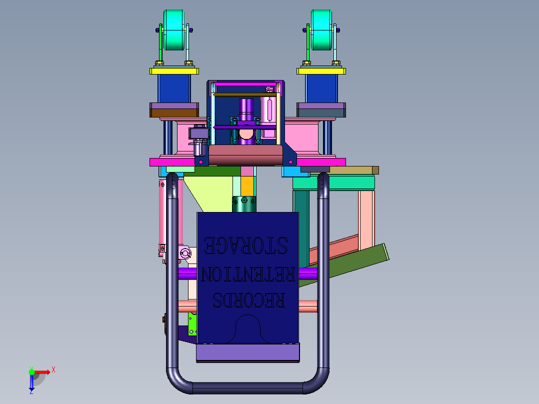 钣金件加工用焊接工装俯视图