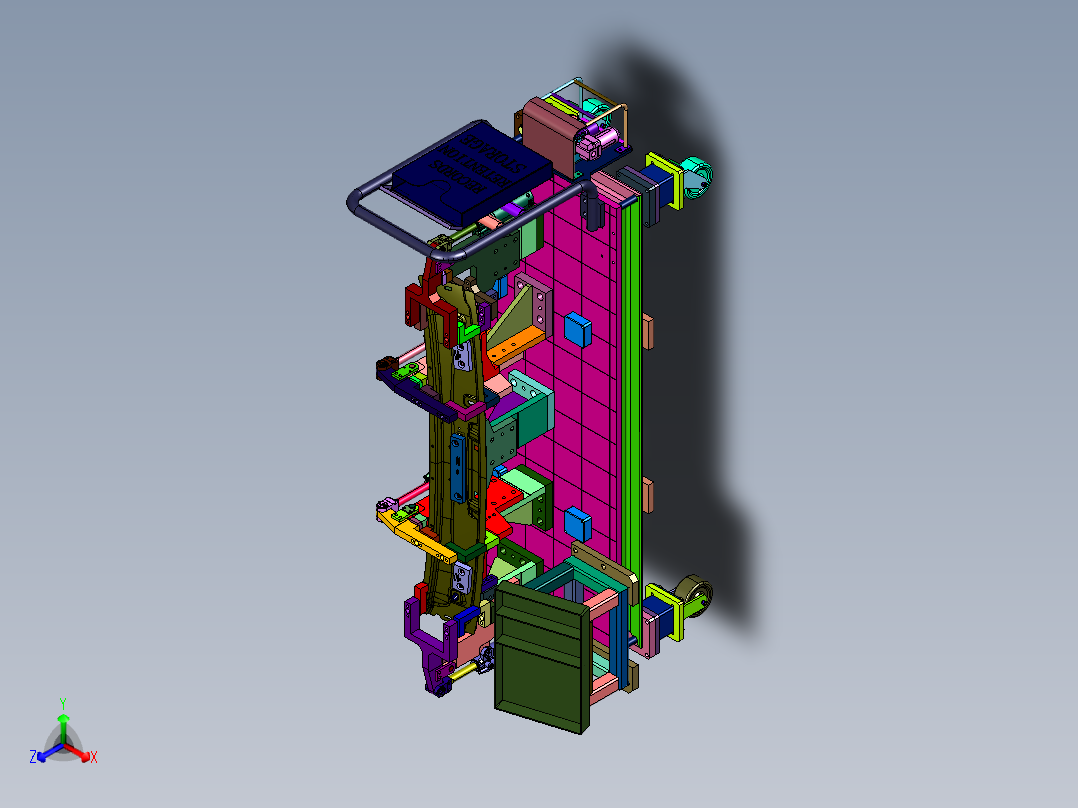 钣金件加工用焊接工装正等轴测图