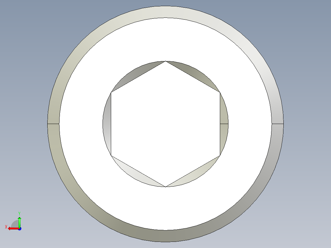 M8 x 1.25mm Thread 16mm LONG SOCKET HEAD CAP SCREW.IGS后视图