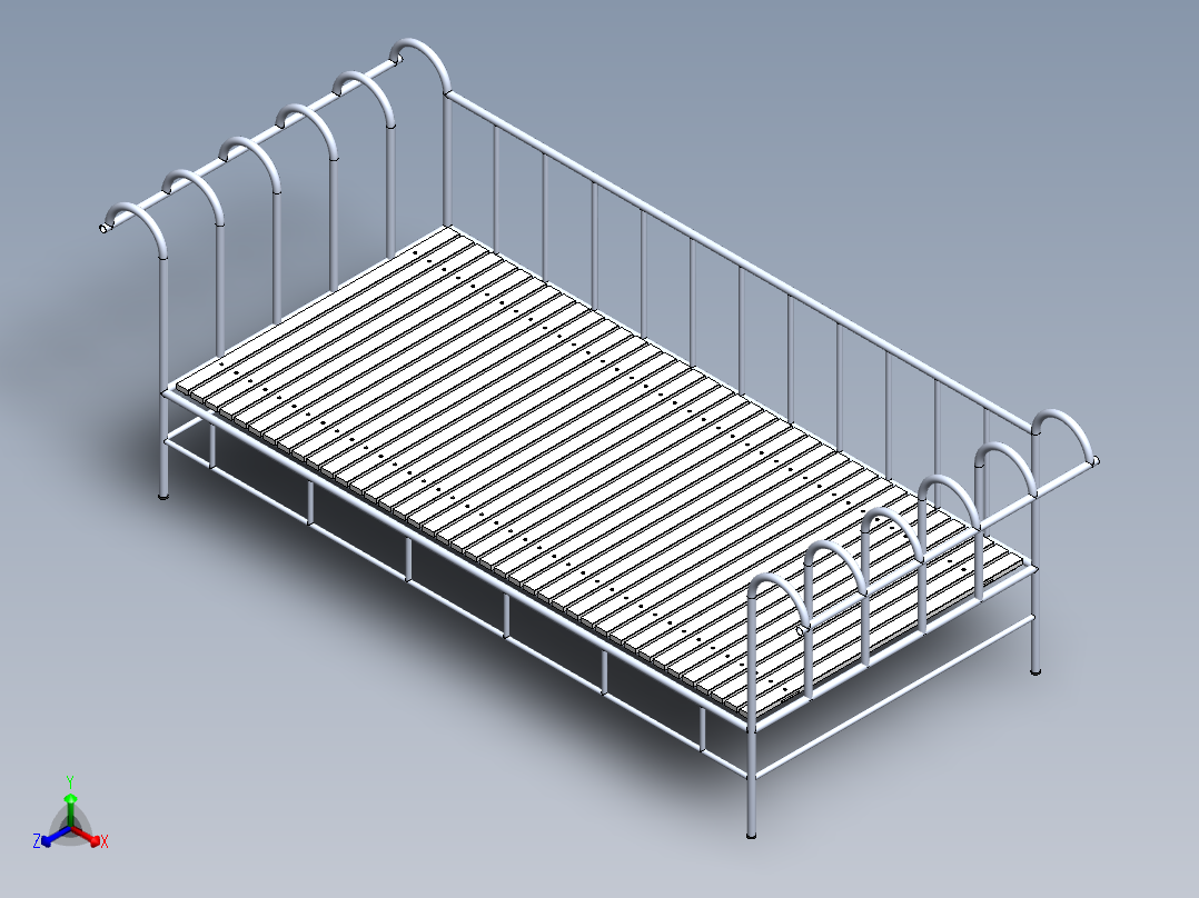 置物架正等轴测图