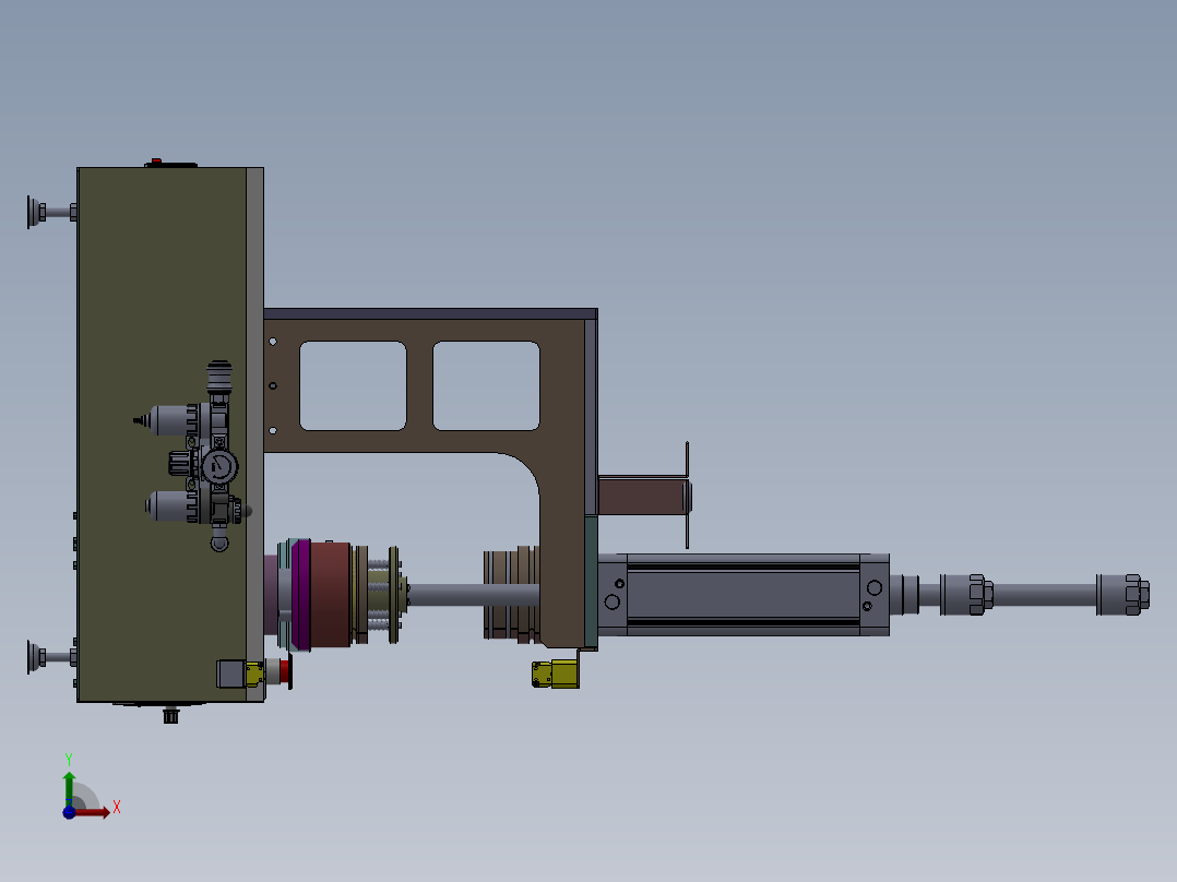 小型气缸压力机前视图
