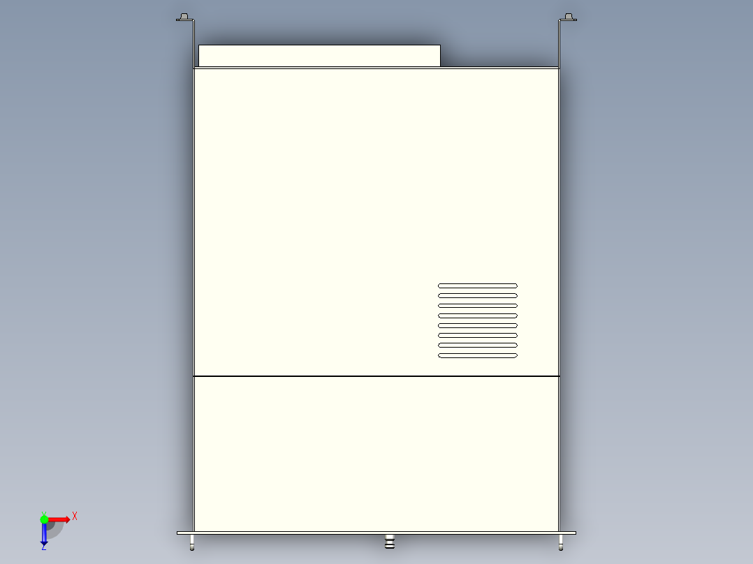 Rittal-1U工控机消防用-7338.321俯视图