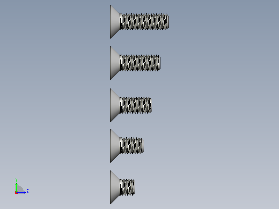 内六角螺栓-M10 Set_CSK Allen Bolt左视图