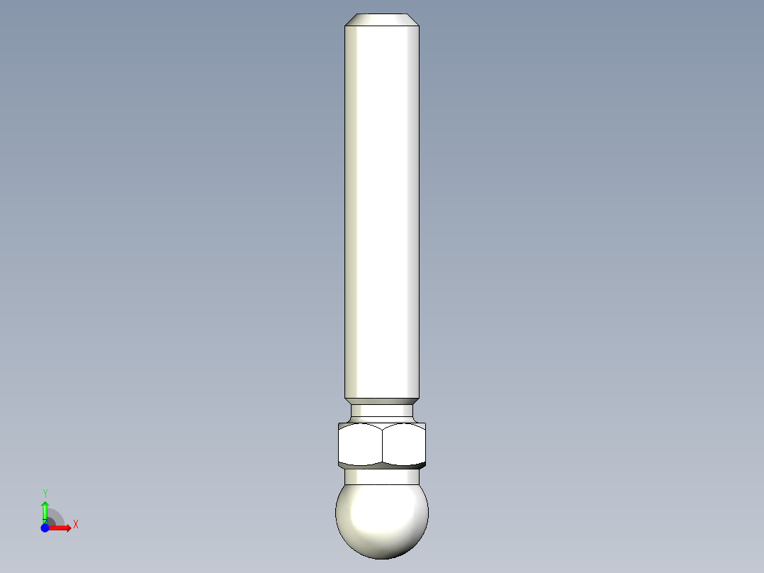 型材-KJN M12X66 THREADED ROD 098DM12066M前视图