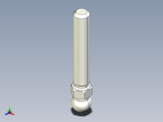型材-KJN M12X66 THREADED ROD 098DM12066M正等轴测缩略图