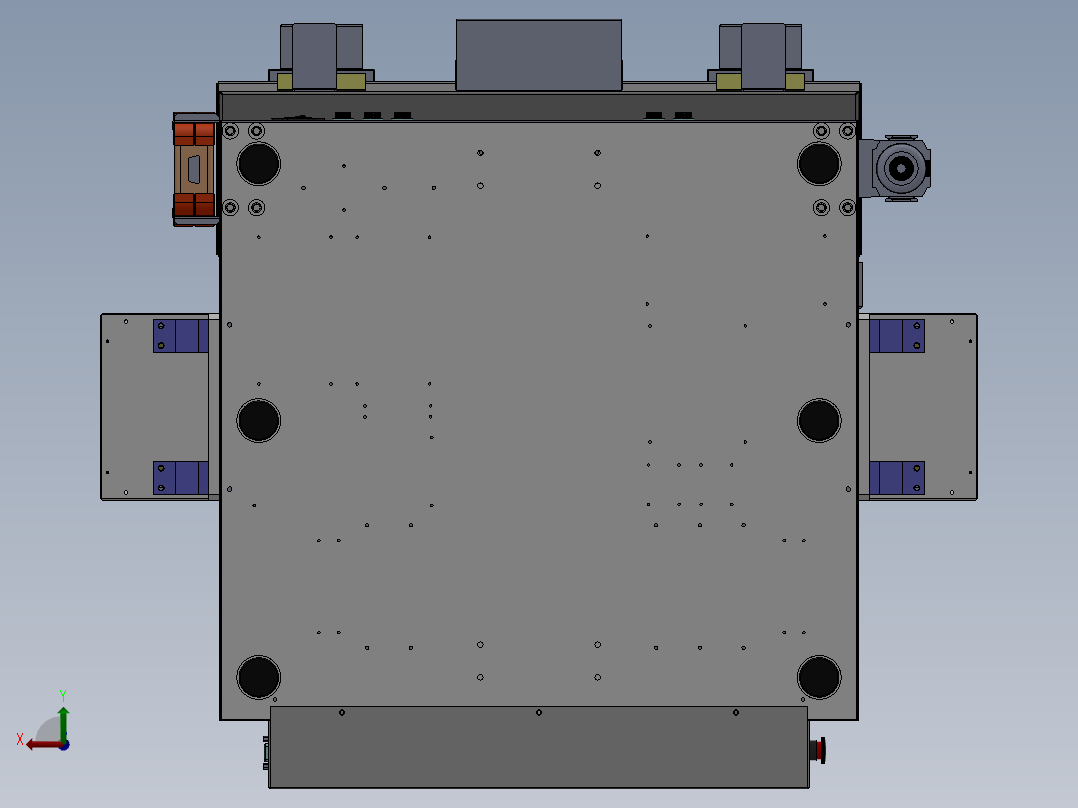 桌面式全自动锁螺丝机后视图