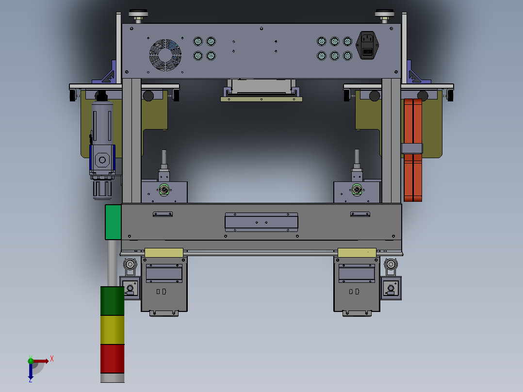 桌面式全自动锁螺丝机俯视图