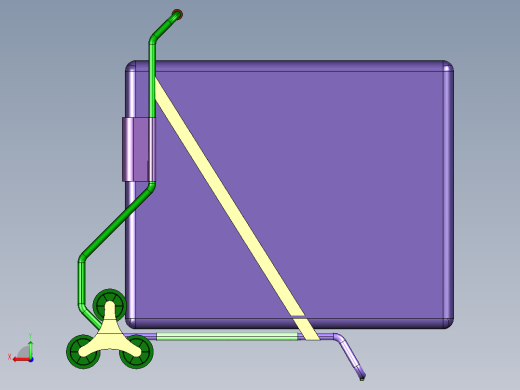 行李手拉机场箱包车后视缩略图