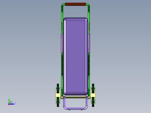 行李手拉机场箱包车左视缩略图
