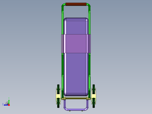 行李手拉机场箱包车右视缩略图