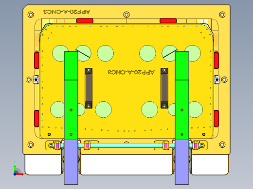 APP20-A-笔记本CNC工装夹具三维模型CNC3前视缩略图