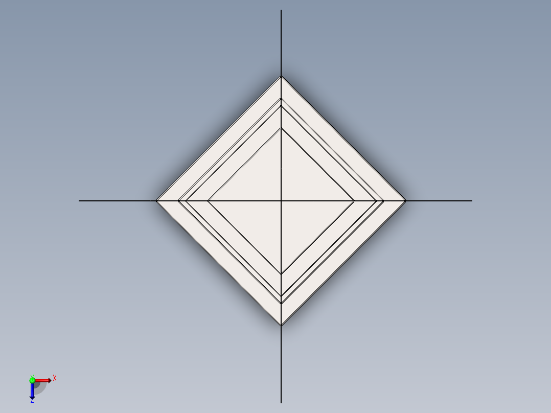 立体拼图、激光切割、线切割图纸(14)俯视图