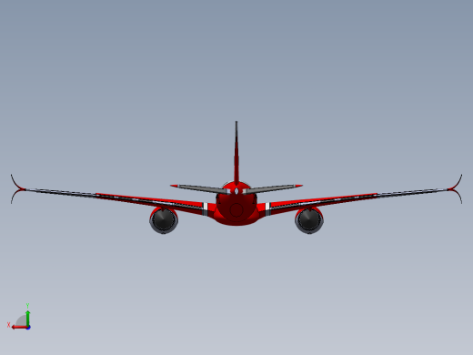 双发远程宽体客机后视缩略图