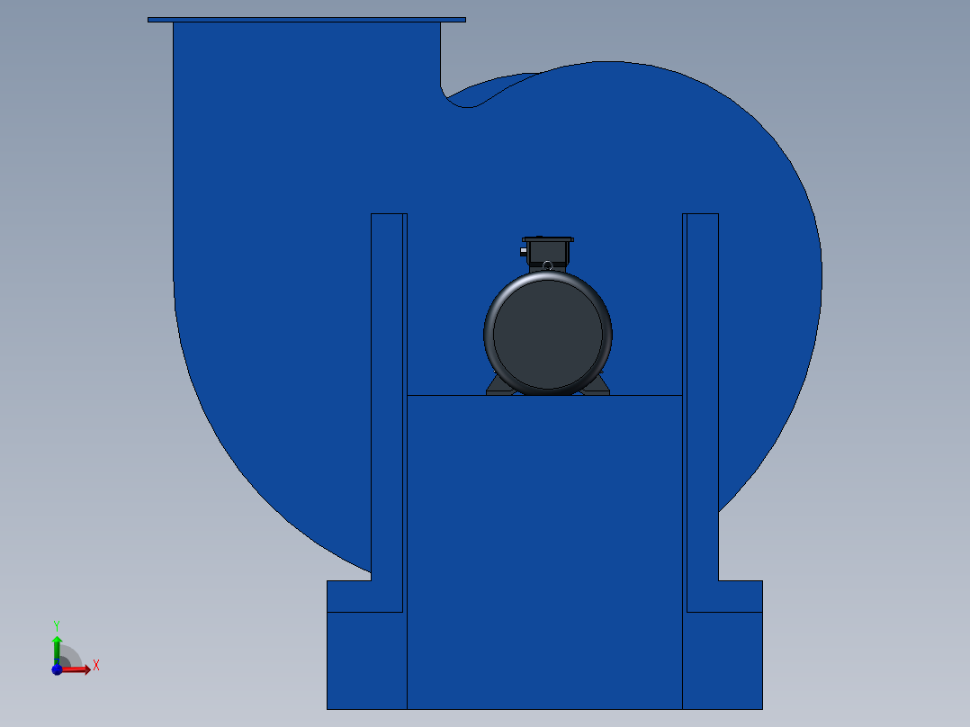 CF(A)No4A、4．5A多翼式离心通风机前视图