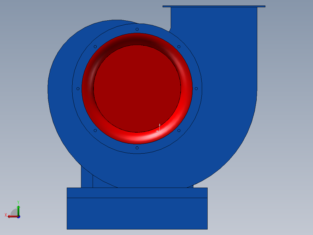 CF(A)No4A、4．5A多翼式离心通风机后视图