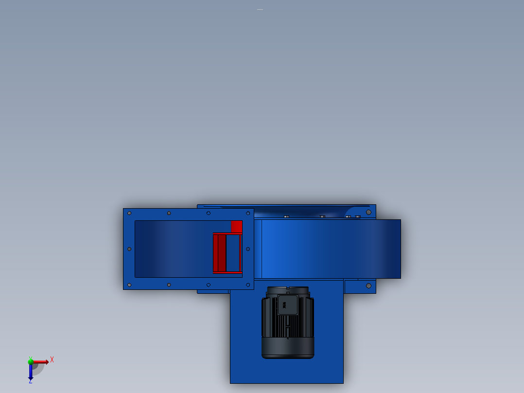 CF(A)No4A、4．5A多翼式离心通风机俯视图