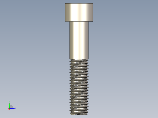 Screw_DIN_912_M12x60_A2.STEP公制内六角螺钉左视缩略图