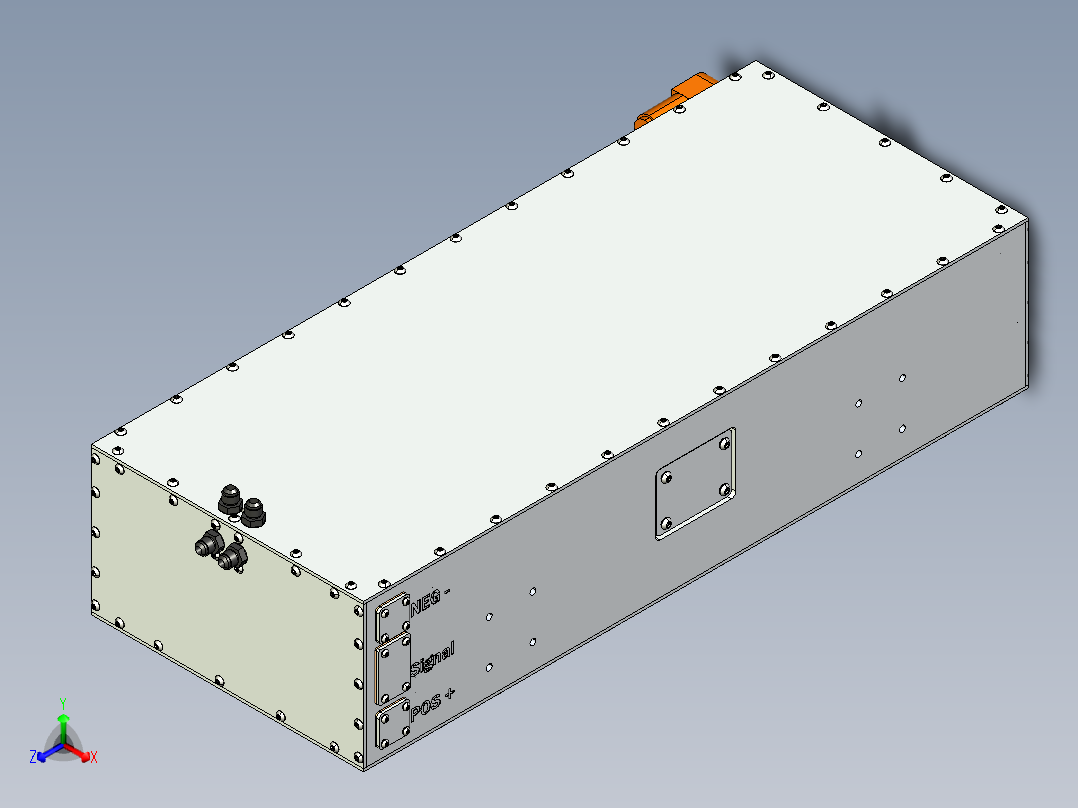 特斯拉 2 改装盒正等轴测图