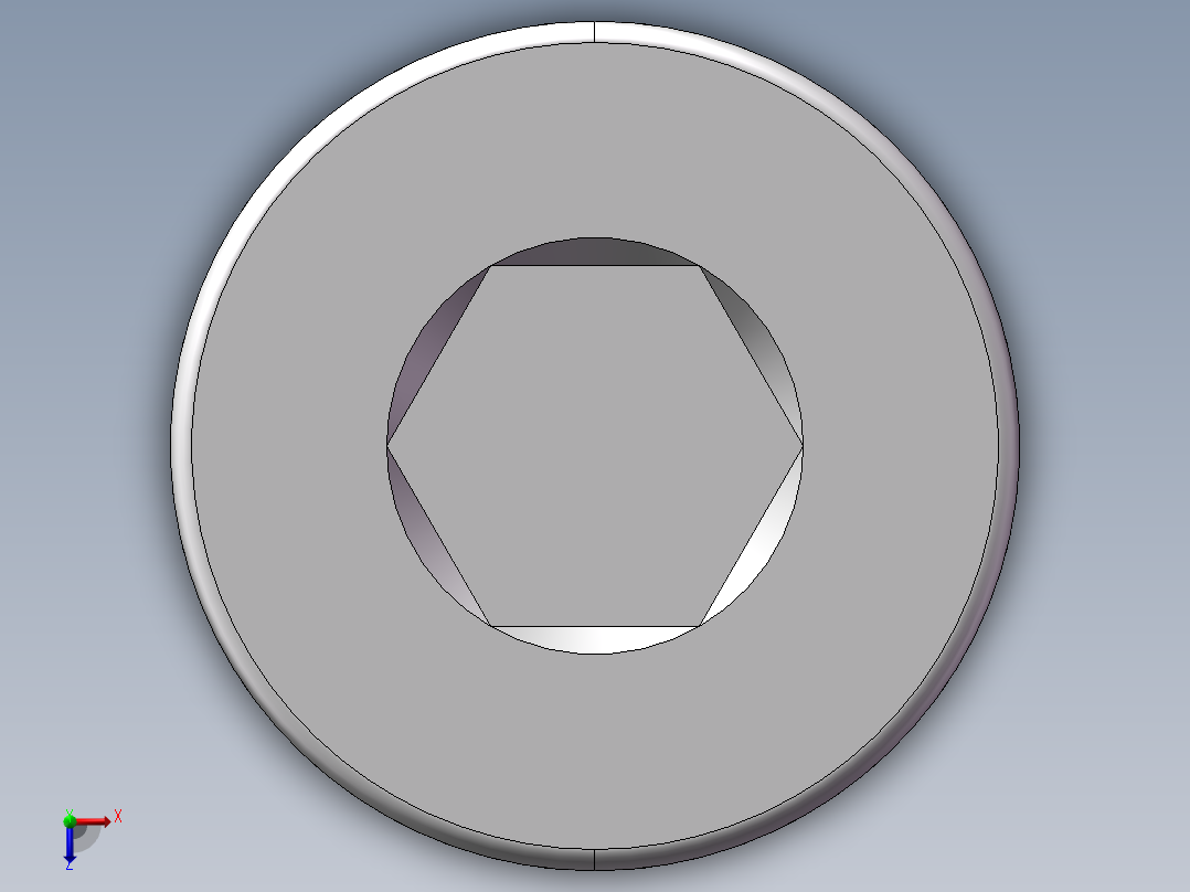 内六角螺堵、4WN-33WD俯视图