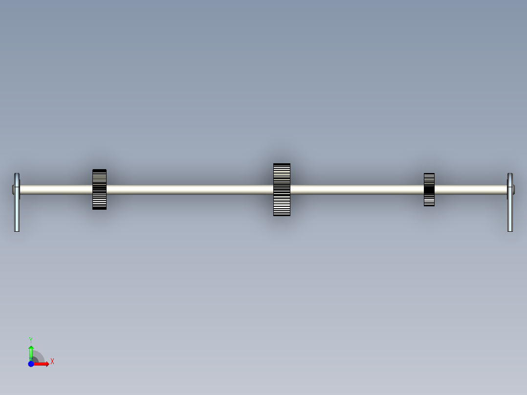 钢轴扭转前视图