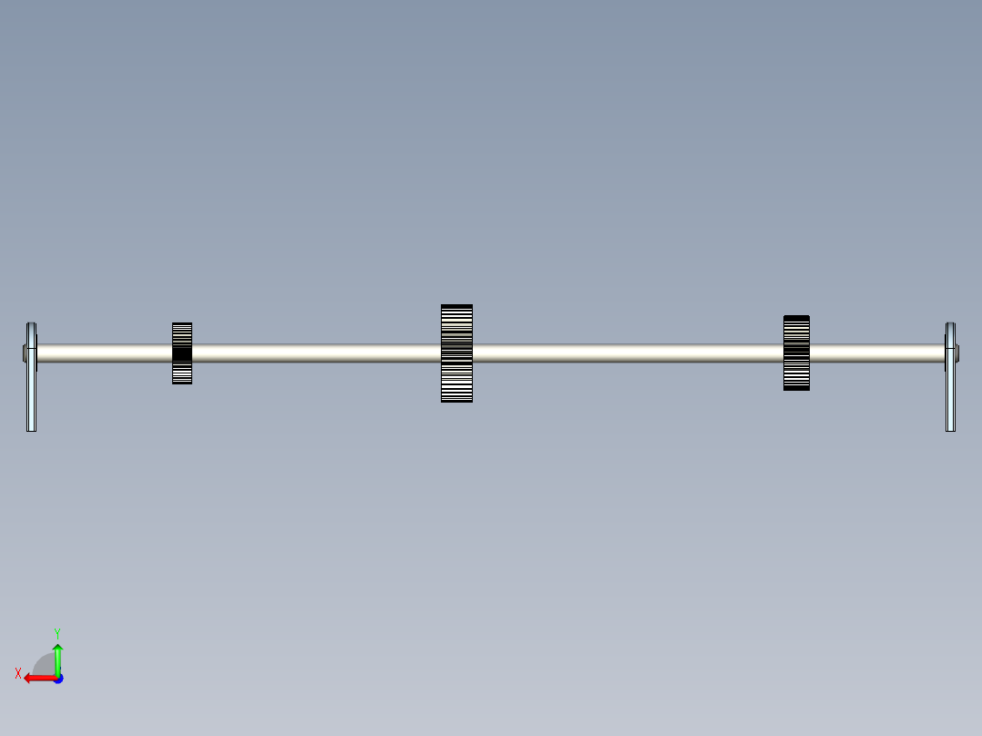 钢轴扭转后视图