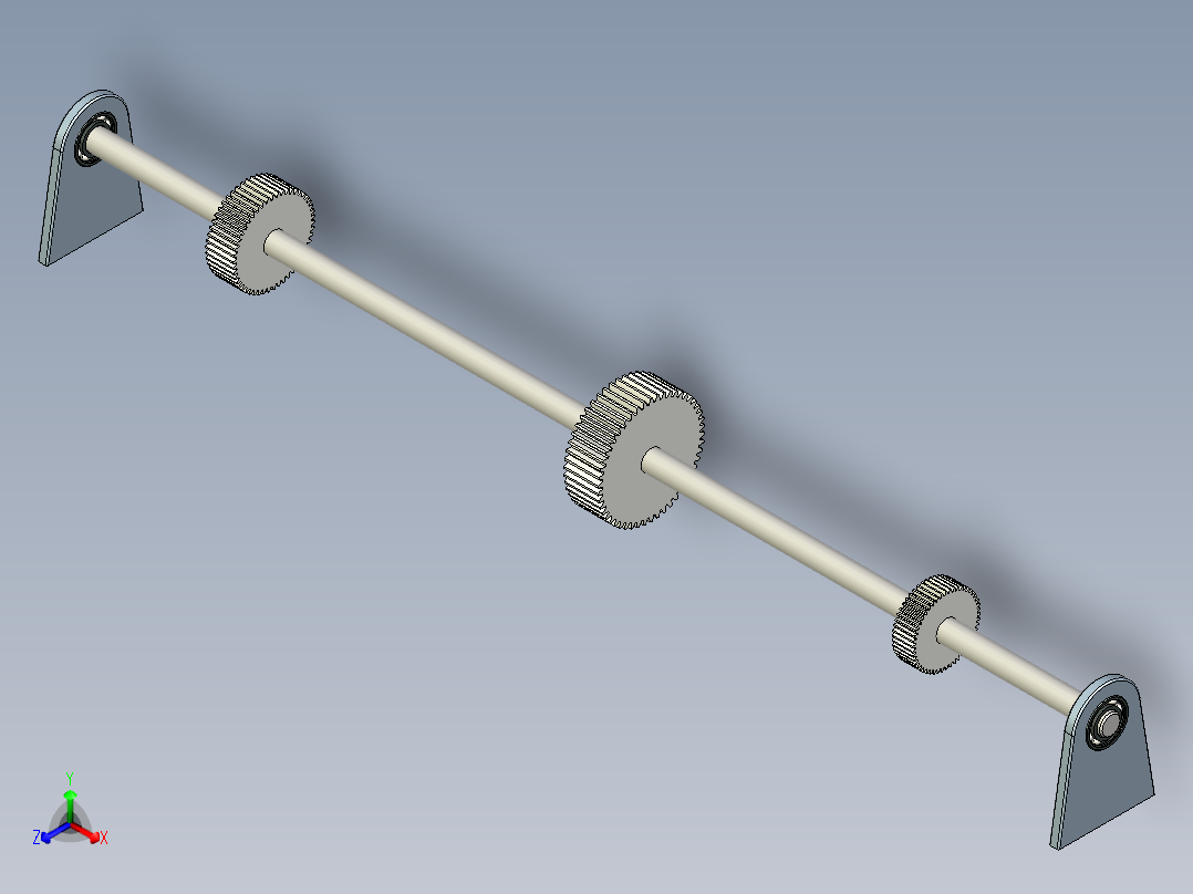 钢轴扭转正等轴测图