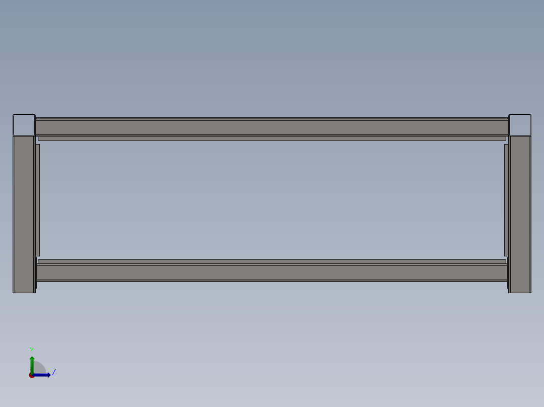 可拆卸桌子左视图