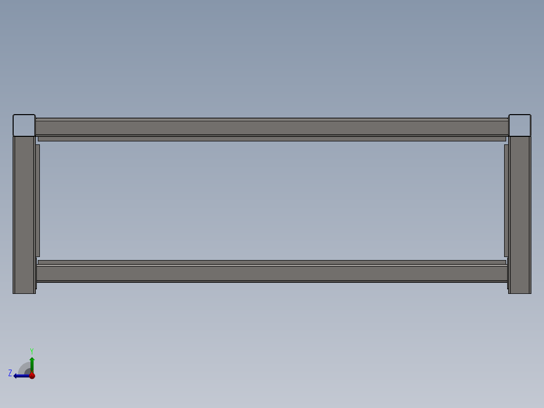 可拆卸桌子右视图