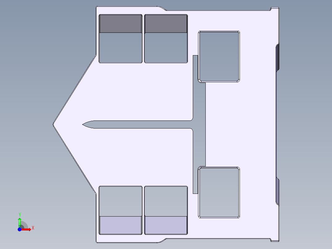 展架（环境设计）前视图