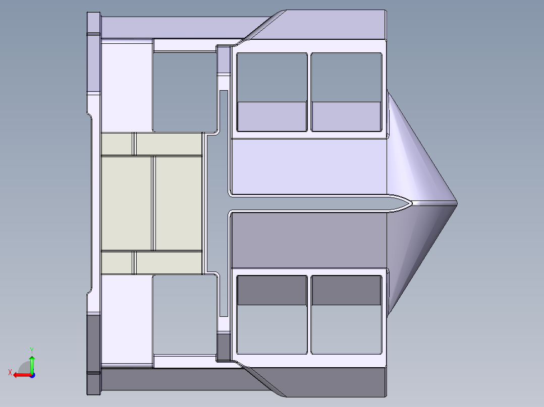展架（环境设计）后视图
