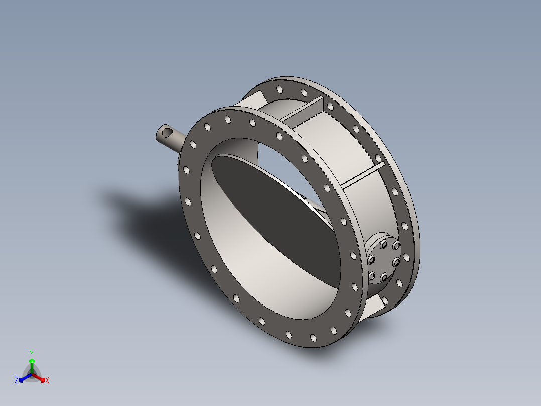 节流阀正等轴测图