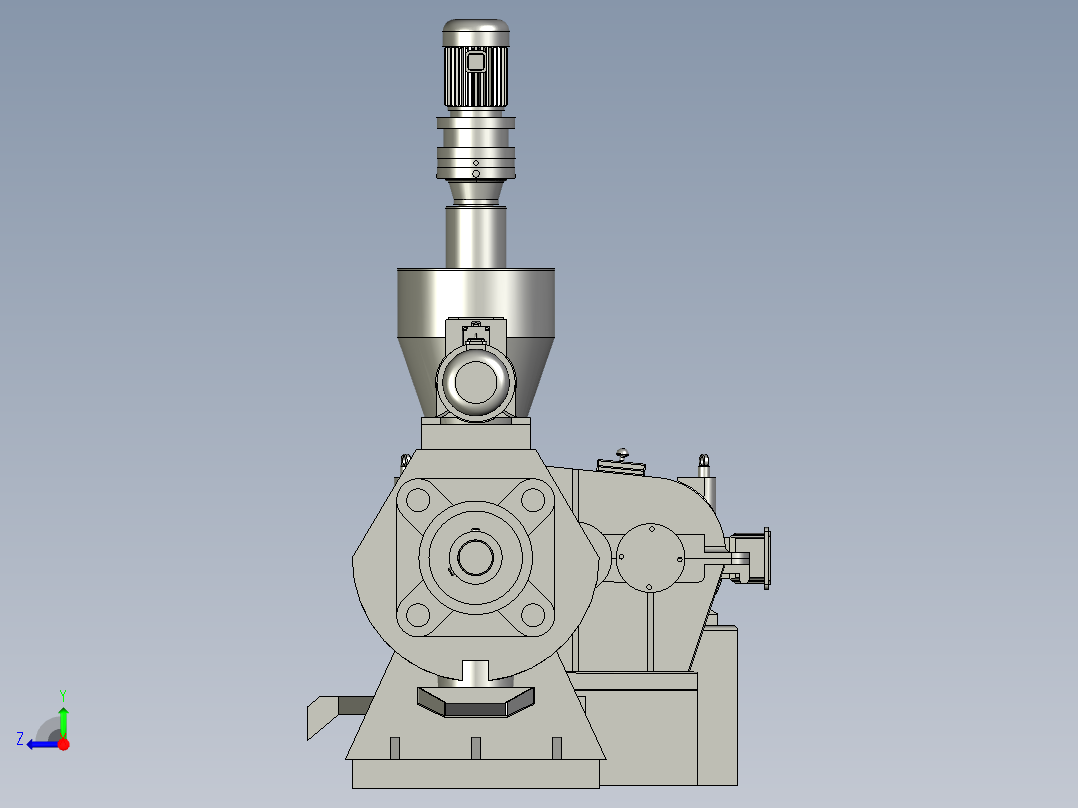 螺杆连续混合搅拌机俯视图