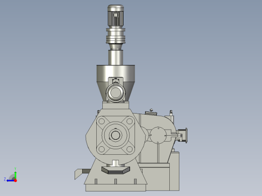 螺杆连续混合搅拌机正等轴测缩略图