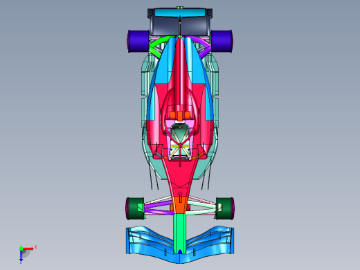 F1赛季推出的冠军赛车俯视缩略图