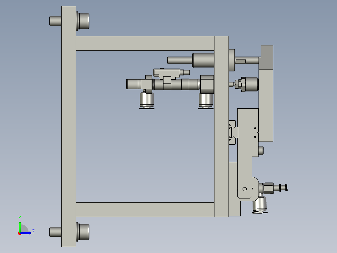 探针装配体左视图